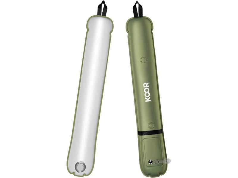 KOOR | aufblasbare Campinglampe Tube 2Stk | 2Stk, USB-C, 60x12cm, IP66