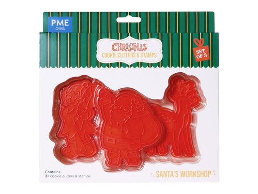 PME | Ausstechformen Set Santa Workshop | 3-teilig
