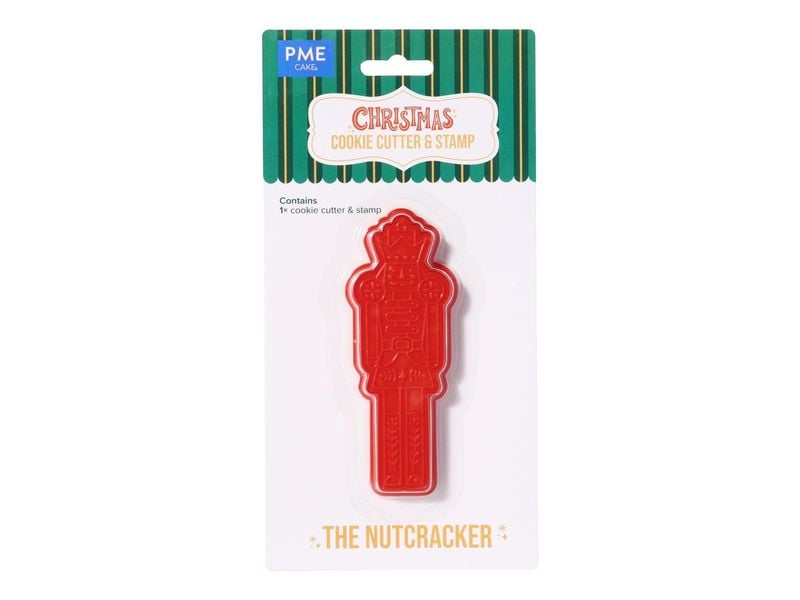 PME | Ausstechformen Set Nussknacker | 1 Ausstecher, 1 Stempel