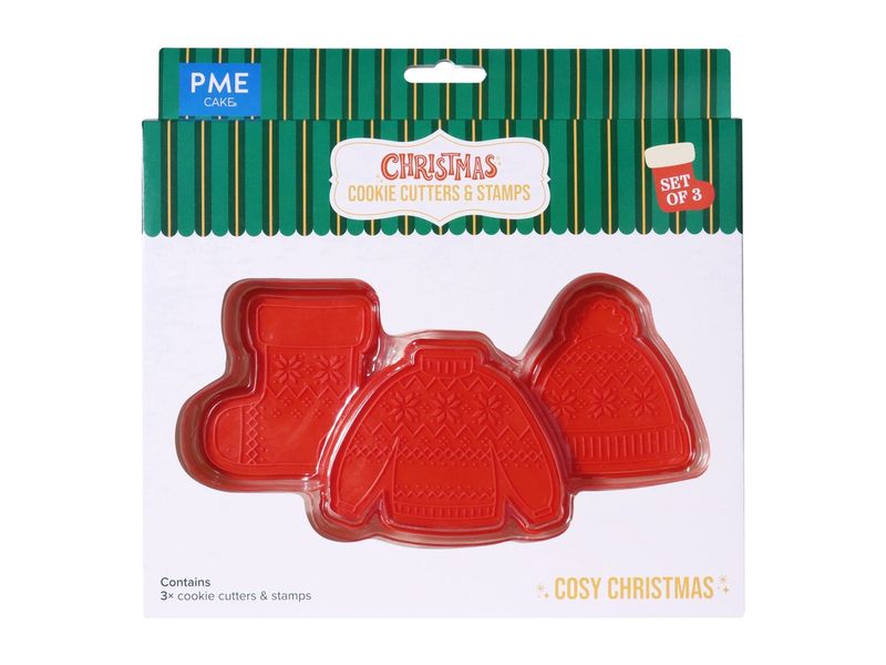 PME | Ausstechformen Set Cosy Christmas | 3-teilig