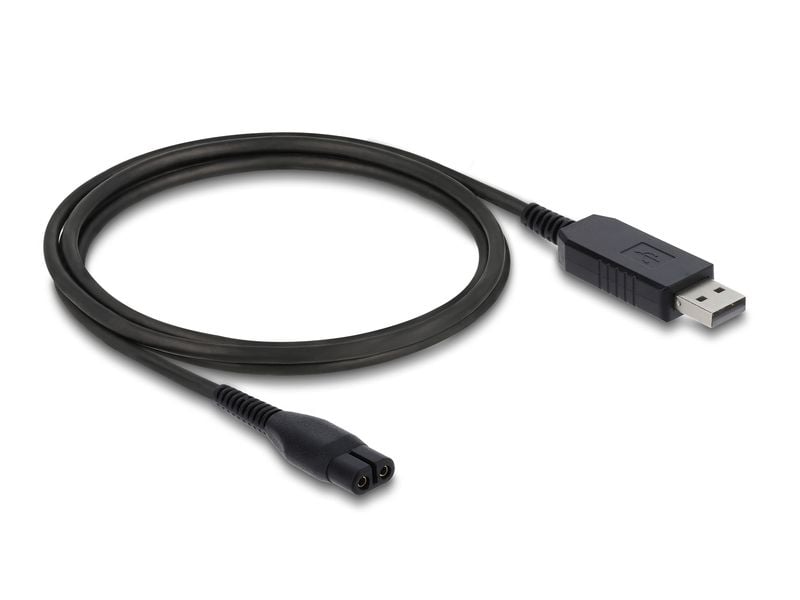 Delock | OneBlade 360 Face + Body | USB, 4.3 V, 1 m, 24 AWG, schwarz