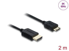 Delock | HDMI zu Mini HDMI Kabel | Koaxial, High Speed, 8K, 60 Hz, 2 m