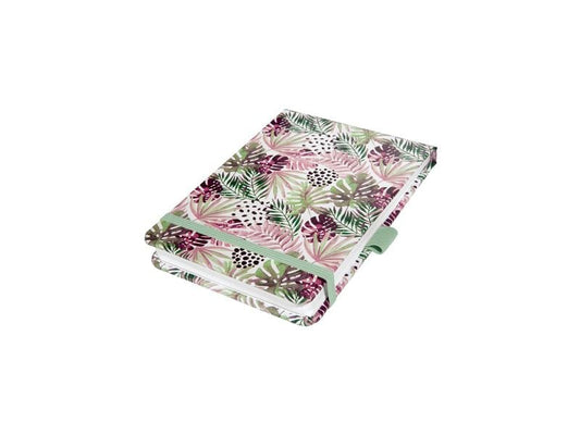 Jolie | Notizblock Mintpink Jungle Fever | A6+, punktkariert, 158 Seiten, 100g, FSC