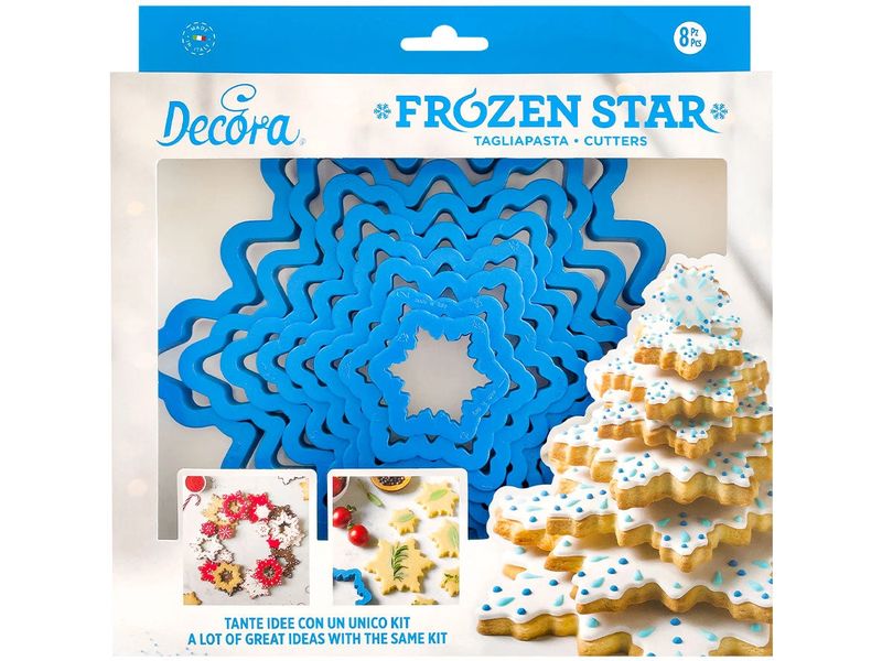 Decora | Ausstechformen Schneeflocken-Baum | 8-teilig