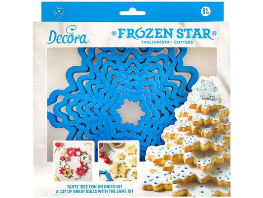 Decora | Ausstechformen Schneeflocken-Baum | 8-teilig