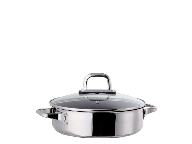 Lunasol | Saturn Brat-/Gratinpfanne 26cm | Silbergrau