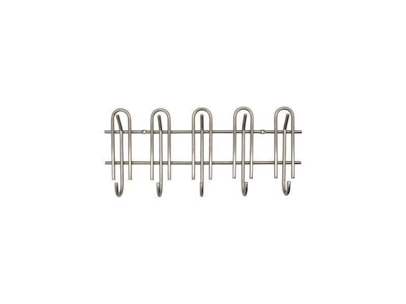 House Doctor | Wandgarderobe Cleo | Eisen, Silberoptik, 50x22x5.5 cm (LxHxT)