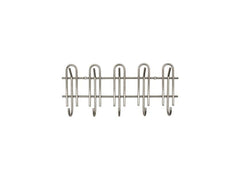 House Doctor | Wandgarderobe Cleo | Eisen, Silberoptik, 50x22x5.5 cm (LxHxT)