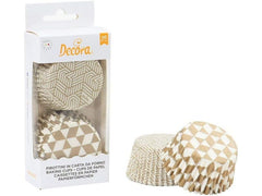 Decora | Backförmchen Geometrische gold | 36 Stück
