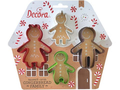 Decora | Ausstechformen Lebkuchenfamilie | 4-teilig