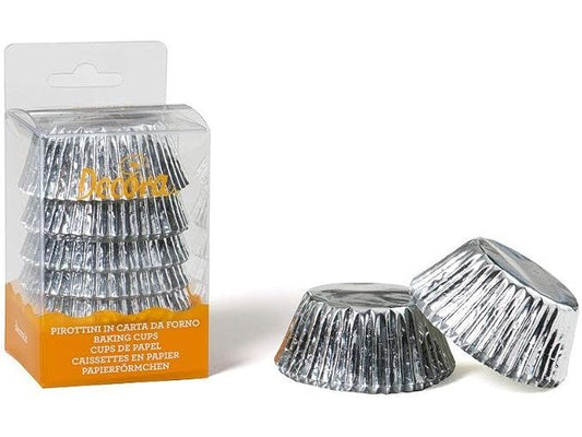 Decora | Backförmchen Silber | 60 Stück