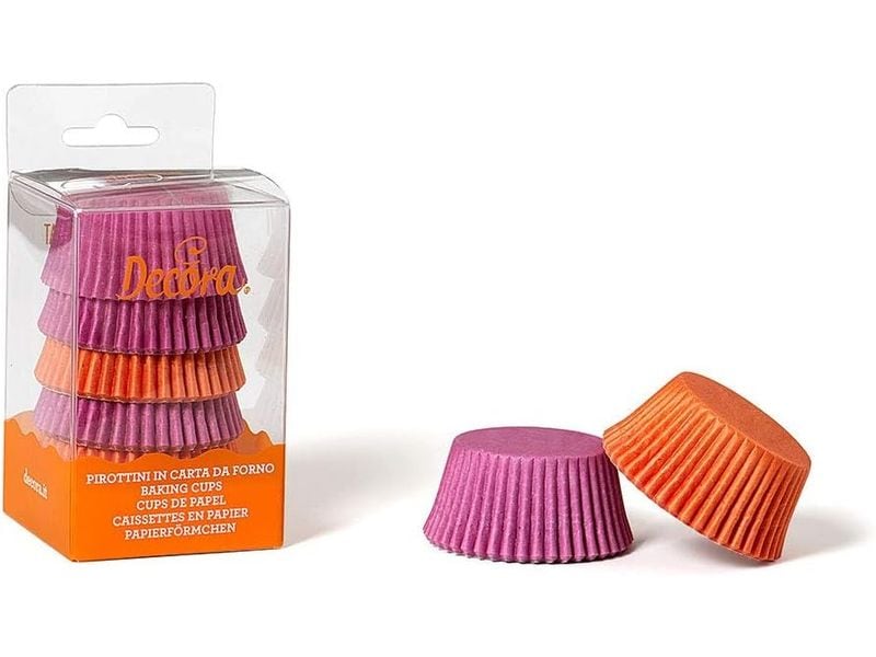 Decora | Backförmchen magenta und orange | 75 Stück