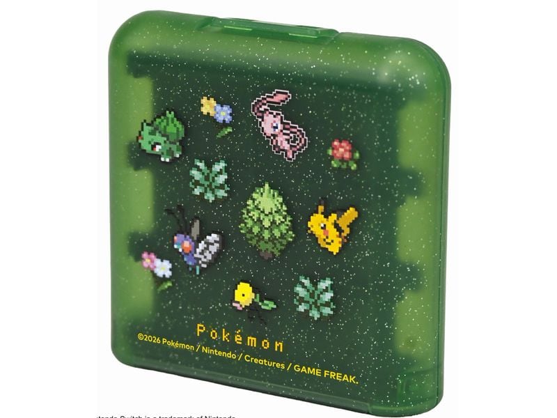 Hori | Switch 2 Game Card Case Pokémon green | Game Card Case für 24 Spiele