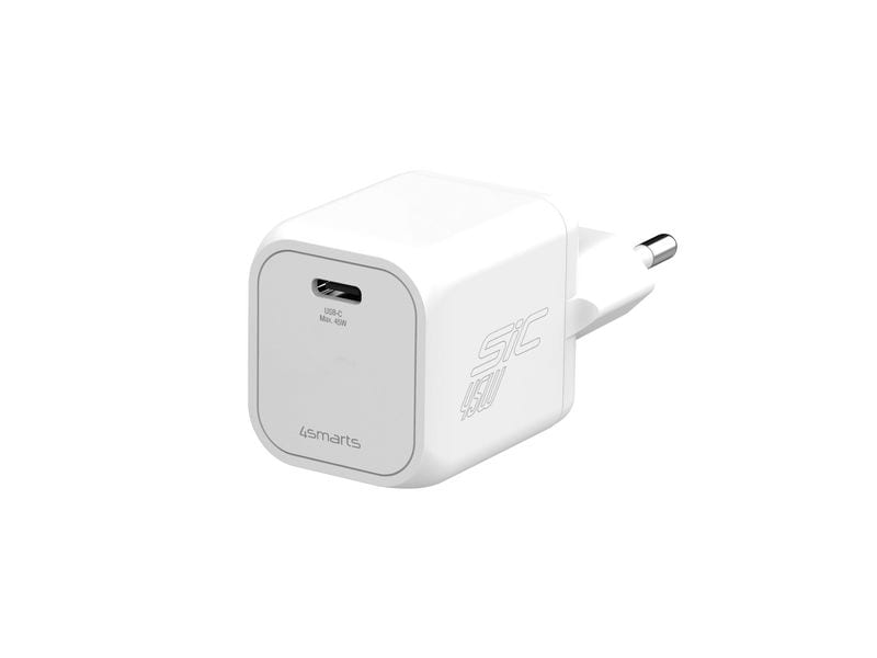 4smarts | Ladegerät SiC 45W 1C, Weiss | 1x USB-C