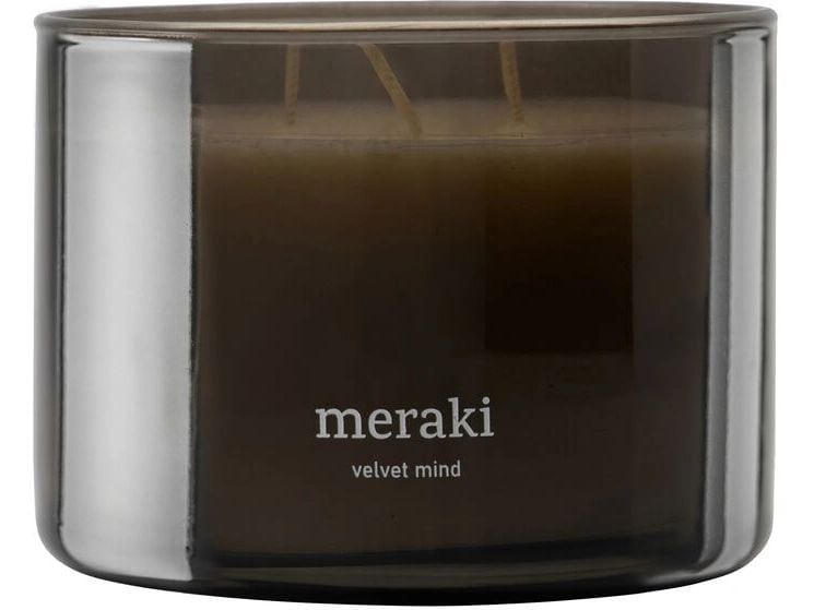 meraki | Duftkerze Velvet Mind, 340g | 7.5x10 cm (HxD), Glas