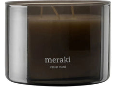 meraki | Duftkerze Velvet Mind, 340g | 7.5x10 cm (HxD), Glas