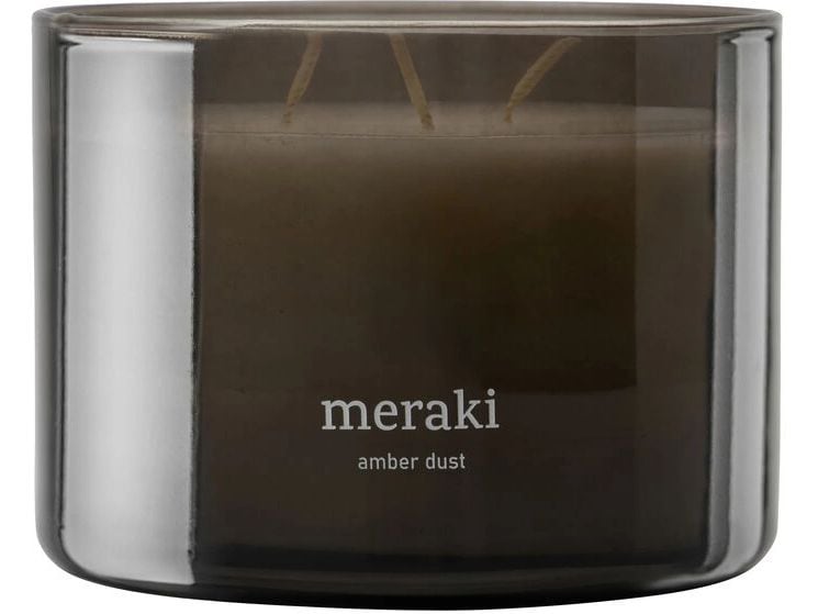 meraki | Duftkerze Amber Dust, 340g | 7.5x10 cm (HxD), Glas