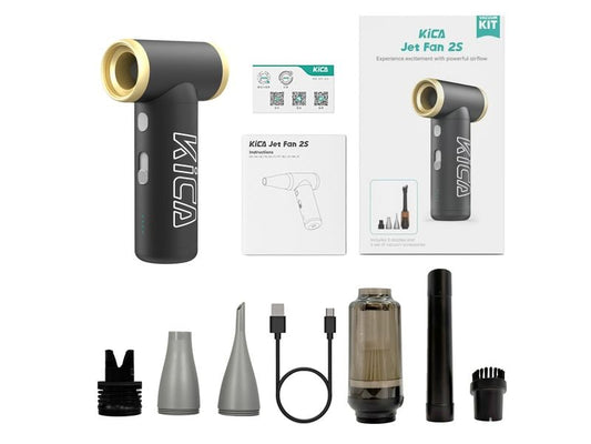 KiCA | Jet Fan 2S Vacuum Kit | Black