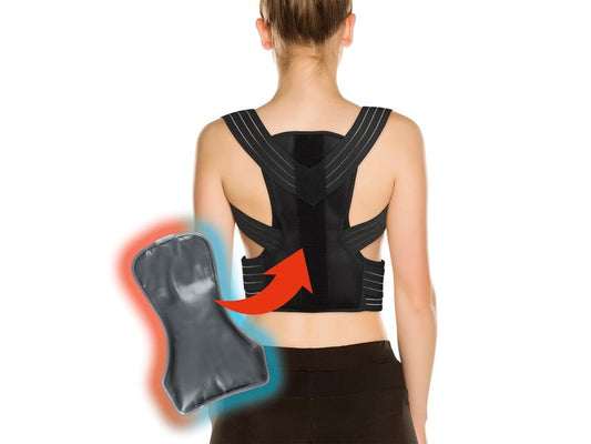 MAXXmee | Rückenkorrektor mit Gelpad | S/M schwarz