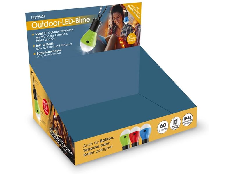 EASYmaxx | LED-Leuchte 1,5V Outdoor | 4x rot 4x grün 4x blau