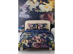 Mirabello | Kissenbezug Fiore Notte | 65x65 cm, Satin, 100% CO