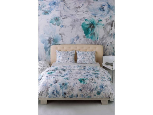 Mirabello | Kissenbezug Fleurs | 65x100 cm, Satin, 100% CO