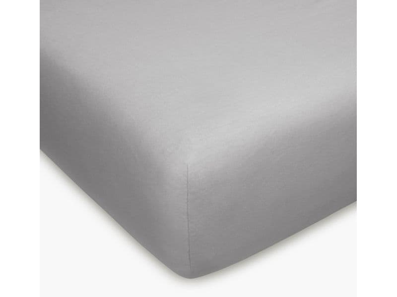 Home Fashion | H. F. Fixleintuch 180x200 cm | 100% Baumwolle, Silber