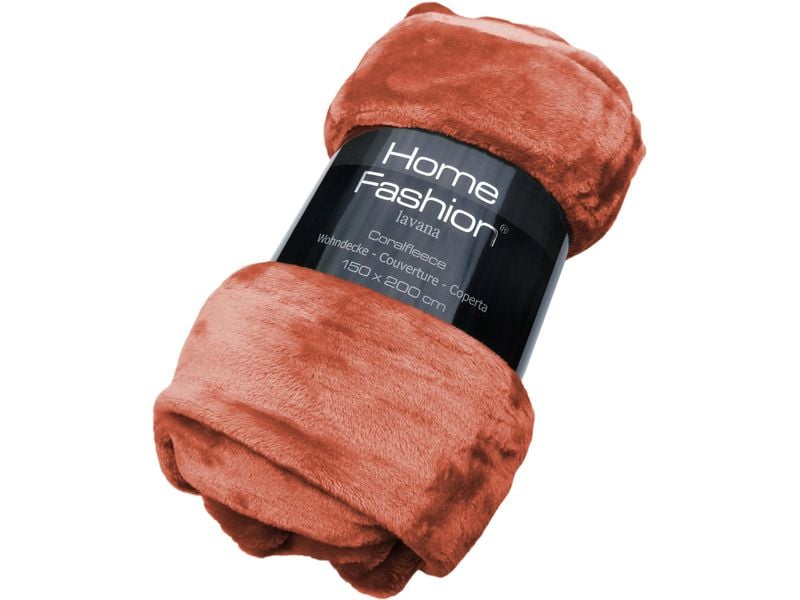Home Fashion | H. F. Wohndecke 150x200 cm | 100% Polyester, Orange