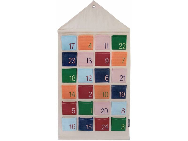 Remember | Adventskalender Haus | Baumwolle, 10 x 50 x 15 cm