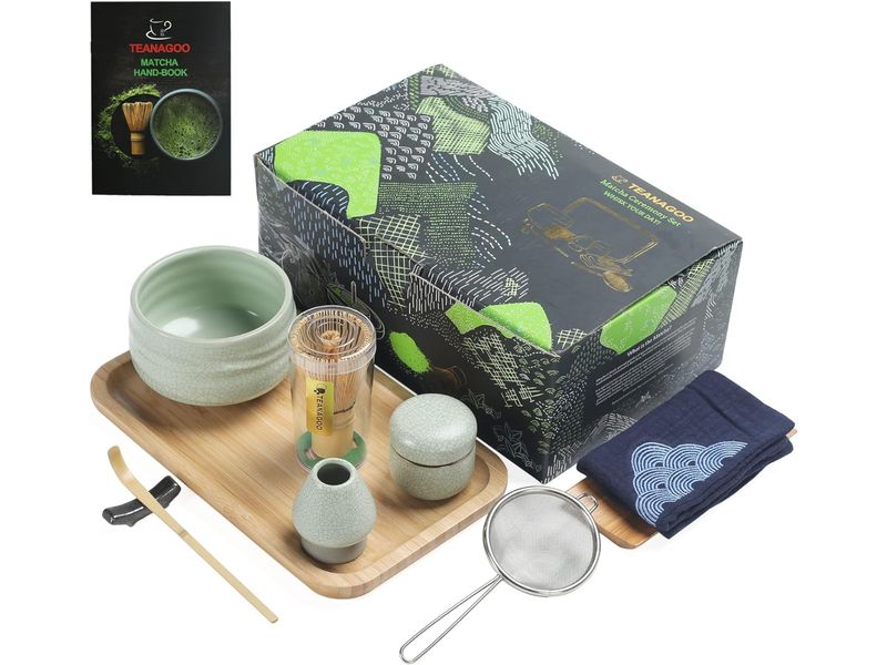 TEANAGOO | Matcha-Set,10teilig | Hellgrün