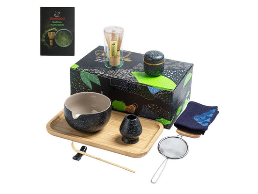 TEANAGOO | Matcha-Set,10teilig | mit Ausgiesschale