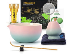 TEANAGOO | Matcha-Set, 7teilig | mit Ausgiesschale