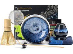TEANAGOO | Matcha-Set, 7teilig | Dunkelblau