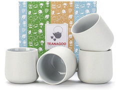 TEANAGOO | Teetassen, 4er Set | Hellgrün