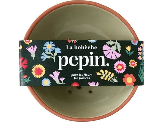 pepin | Vase Waben Salbeigrün | Keramik