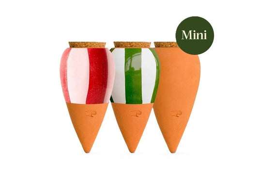 pepin | Wasserspender Olla ,3erSet | Streifen, Terracotta