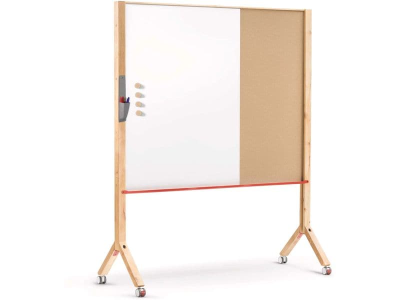 Maul | Moderationstafel MAULwood | 120 cm x 150 cm, Kork/Witeboard
