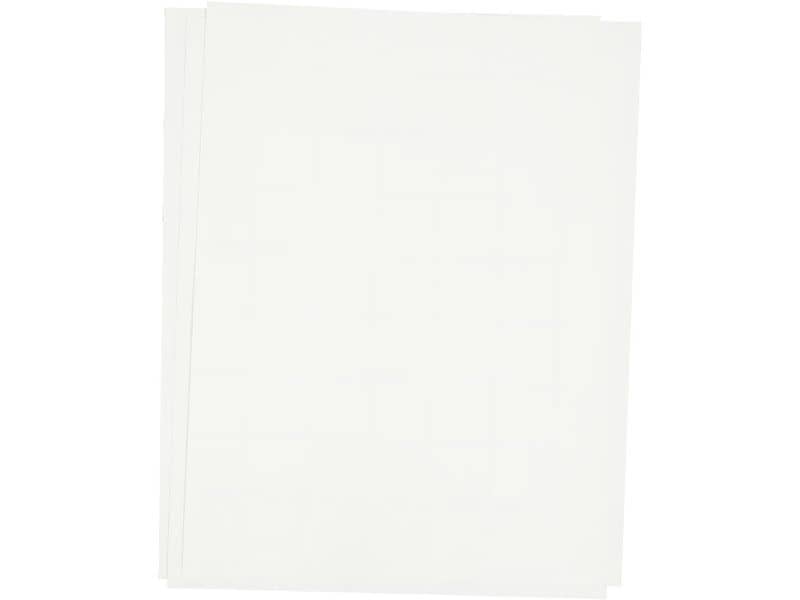 Creativ Company | Transfer-Bügelfolie | Blatt 21.5x28 cm Weiss