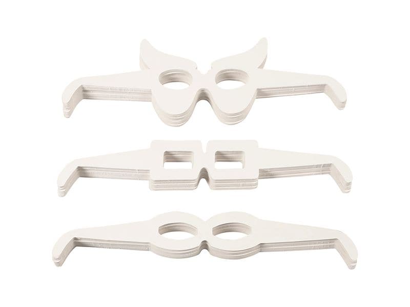 Creativ Company | Brillen | Karton Weiss 4.5-10 cm, 160 Stk