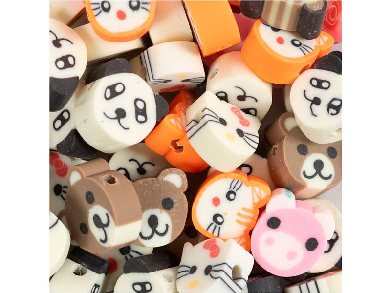 Creativ Company | Creative Toys Motivperlen Tiere | Kunststoff, 10 mm, 200 Stück