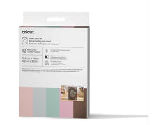 Cricut | Kartenset R20, diverse Farben | 12 Stück, 10.8 x 14 cm, inkl. Couvert