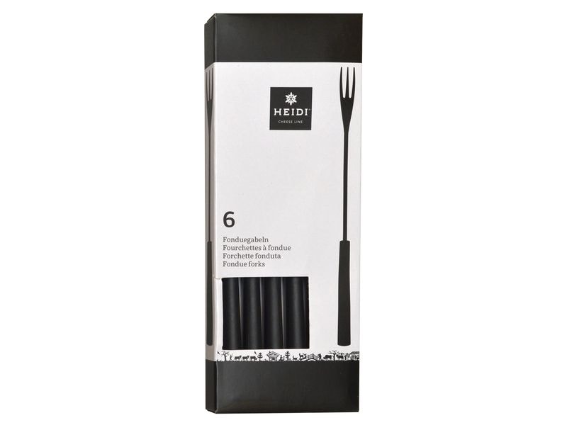 Heidi Cheese Line | Heidi Cheese BASIC Fonduegabeln PP | schwarz 6 Stück