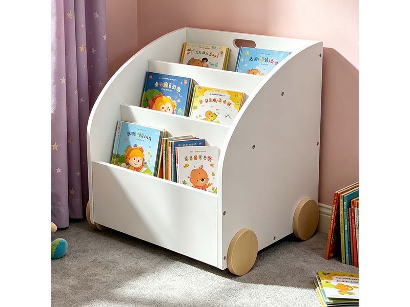 relaxdays | Kinder-Bücherregal | H x B x T: ca. 43,5 x 40 x 46 cm