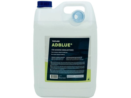 TopLine | AdBlue 5 l, inkl. Ausgiesser | Für SCR-Diesel, ISO 22241-1