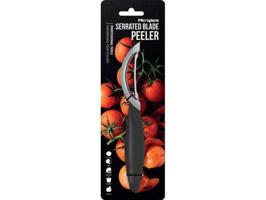 Microplane | Gourmet Profi - Schäler black | gezahnt, Kunststoffgriff 18,5x3cm