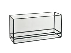 Duni | Kerzenhalter Capella Schwarz/Glas | 35x12x17cm
