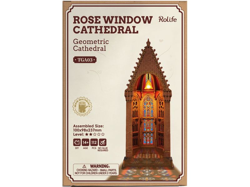 Rolife | Geometric Cathedral | 112-teiliges 3D-Modell mit Beleuchtung