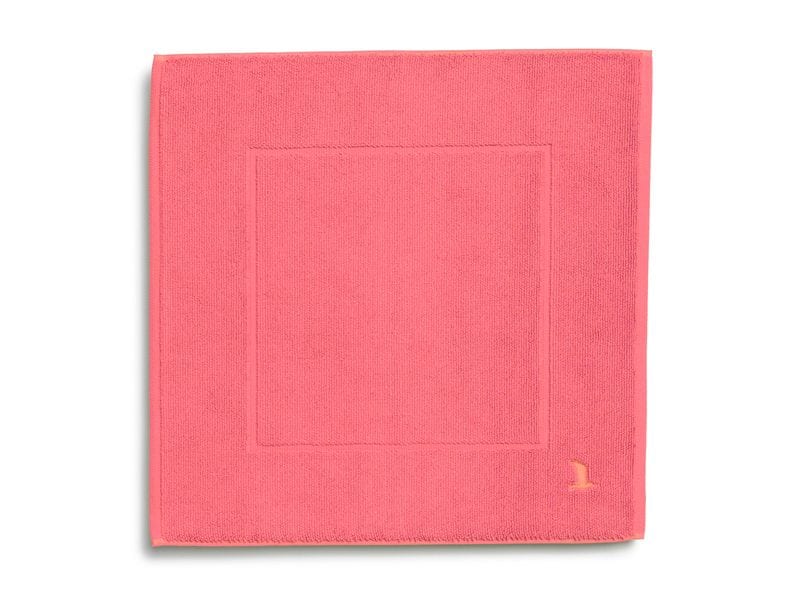 Möve | Badeteppich Superwuschel | 60 x 60 cm, Coral
