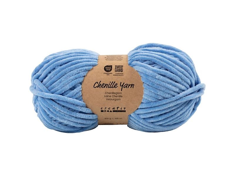Creativ Company | Veloursgarn | Denimblau 105 m Nadel 5-6 100 g