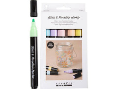 Creativ Company | Glas- und Porzellanmarker | 1-4 mm Pastellfarben